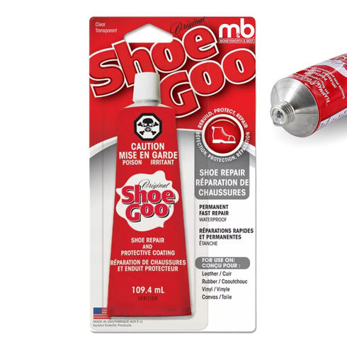 Moneysworth & Best Shoe Goo Adhesive Glue Vinyl Rubber Leather, New 3.7oz (110 mL), Clear (61600)...