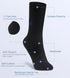 Athletic Socks Running Socks Breathable Crew Socks Print Text on Socks Unisex Sports Socks for Women 3 Pairs...