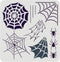 FINGERINSPIRE Spiderweb Stencil 11.8x11.8inch Reusable Spiderweb and Spider Stencil Spider Drawing Stencil DIY Arts and Crafts Spider Web Stencil ...