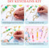 10Pcs Beadable Keychains Bar, Beaded Metal Keychain for Keychain Making, 360°Rotatable Beaded DIY Keychain Making Supplies Kit for Craft Keychain ...