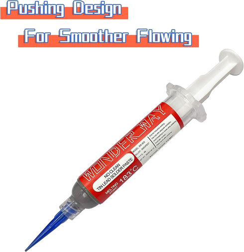 Sn63/Pb37 T4 Tin Lead Solder Paste (30g) & Lead-Free Solder Flux 10cc, Supplied By Wonderway...