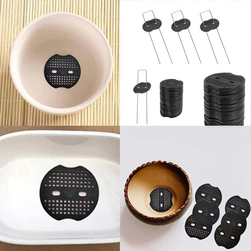 60 Pack Landscape Staples Gasket U-Sharped Garden Stakes Washer Anti-Ripping Plastic Buffer for Landscaping Grass Sunshade Cloth Staple Pin Nail G...