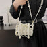 Luxury Pearl Bag Chain Bag Purse Evening Bags, Artificial Pearl Clutch Handmade Bags for Party Wedding Bridal Travel 17...