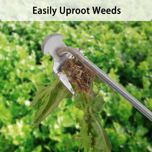 Weed Puller Tool, Garden Weeding Tool Gardening with Ergonomic Rubber Handle, Hand Weeder Manual Uprooting Weeding Artifact Dandelion Weed Puller ...