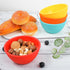 Webake Small Silicone Bowls, 4 Pack 8oz Prep Bowls Unbreakable Ice Cream Snack Bowls Side Dishes Small Bowls for Dipping Prep Dessert Serving, Ove...