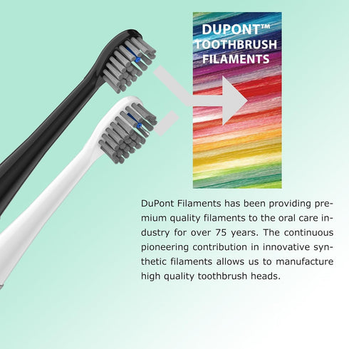 Replacement Flossing Toothbrush Heads, Compatible for WaterPick Sonic Fusion and Sonic Fusion 2.0, with Cyrstal Covers (Compact(3Packs), Black)...