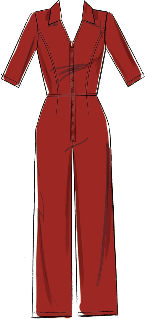 McCall Pattern Petite Long and Short Women's Jumpsuit, Sizes 6-14 Sewing Pattern...