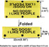 Funny Dog Leash Sleeve No Dogs!I Like People Dog Leash Wrap Alert Hanging Sleeve Pet Birthday Gift (I Like People-YE Sleeve)...