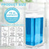 Liquid Laundry Detergent Dispenser 78 OZ laundry Soap Dispenser Laundry detergent Container with 6 Removable Labels Liquid Detergent Dispenser Lau...