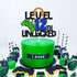 Level 12th Unlocked Cake Topper, Happy 12th Birthday Level Up Cake Decoration, Video Game Controller Play Game Theme, Boy’s Twelfth Birthday Party...