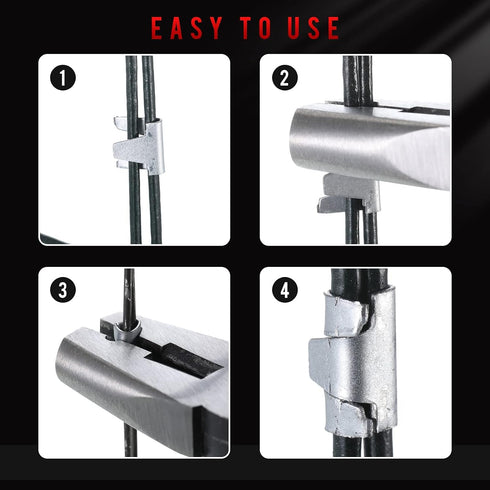 300 Pieces Wire Cage Clips with 1 Piece Wire Cage Buckle Snap Plier for Chicken Pet Dog Cat Cage (Silver, Black Yellow)...