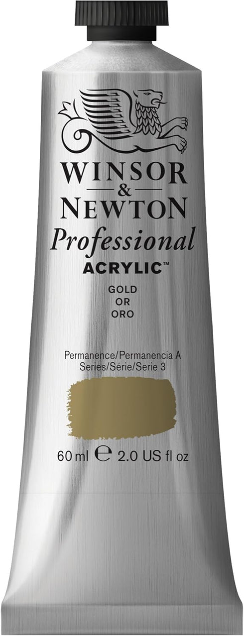 Winsor & Newton Professional Acrylic Paint, 60ml (2-oz) Tube, Gold...