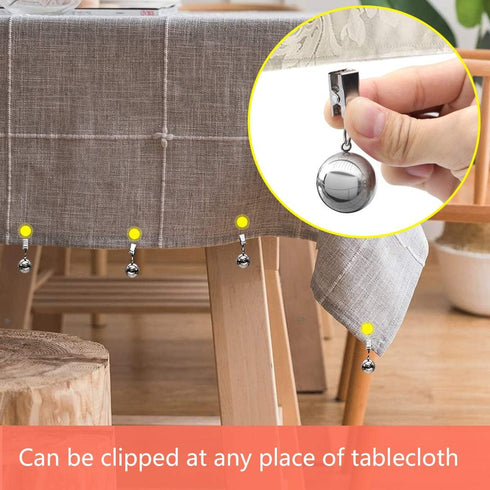 NAISI Tablecloth Weights, 10oz Heavy Premium Tablecloth Clips Added Weights (4 Pack)...