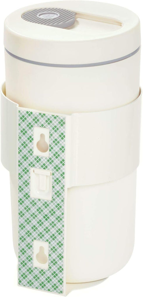 iDesign Wall Mount Wipe Holder, Cleaning Supplies, 6.54" x 4.15" x 4" ,Coconut...