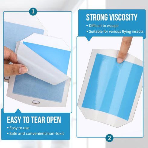 Trap Refills, Flying Insect Trap Refill Kit NO Device - 4 Pcs Glue Cards, Each Glue Card Lasts up to 65-Day or Until Full Flying Insect Trap (4 x ...