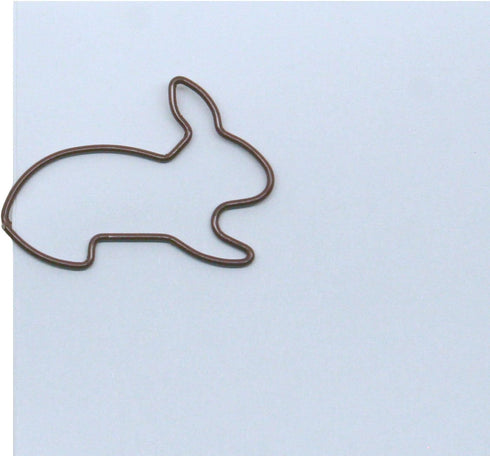 Bunny Rabbit Shaped Paper Clips Great for Paper Clip Collectors or Office Gift - Comes in Round Tin with Lid and Gift Box (Brown 100 Count)...