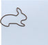 Bunny Rabbit Shaped Paper Clips Great for Paper Clip Collectors or Office Gift - Comes in Round Tin with Lid and Gift Box (Brown 100 Count)...