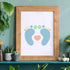 FINGERINSPIRE Footprint Stencil Template 11.6x8.3 inch Plastic Baby Shower Footprint Pattern Drawing Painting Stencils Rectangle Reusable Stencils...