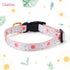 Cotton Handmade Dog Collar for Small Medium Large Dogs,Beige Daisy with Pendant Cute Dog Collars,Ideal for Girl Dogs Boy Dogs (Large)...