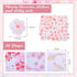 Crtiin 74 Pcs Kawaii Cherry Blossom Stationery Set Japanese Kawaii Pencil Bag Mechanical Pencil Cherry Erasers Pencil Refill and Stickers for Scho...
