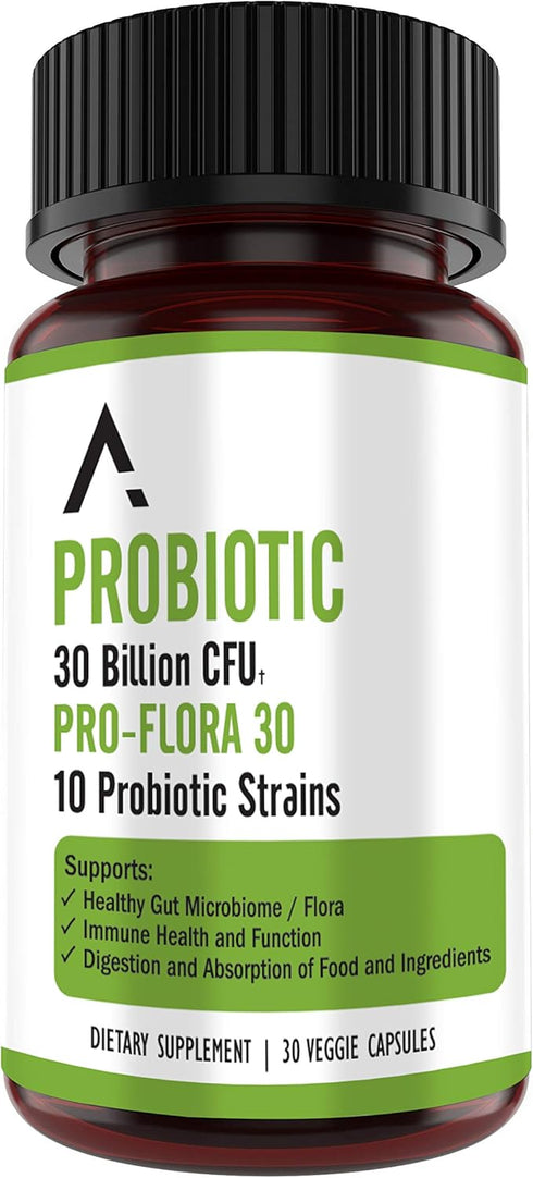 Ascendant Nutrition Bacillus Subtilis Probiotic - 30 Billion CFU Multi-Strain Probiotics for Women and Men - Supports Digestive and Gut Health - 3...