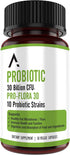 Ascendant Nutrition Bacillus Subtilis Probiotic - 30 Billion CFU Multi-Strain Probiotics for Women and Men - Supports Digestive and Gut Health - 3...