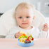 3-Pack Baby Round Silicone Plates and Bowl Set, Unbreakable Dinner Plates and Bowls, Baby Feeding Set Silicone Plates, Microwave & Dishwasher Safe...