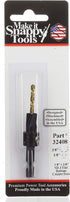 Make it Snappy Tools 1/8 Inch x 3/8 Inch 3-Flute Flat Bottom Counterbore with TiN coated twist drill #32408...
