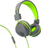 JLab Neon On-Ear Wired Headphones, Graphite/Lime, Feather Light, Ultra-plush Eco Leather, 40mm Drivers, Guaranteed for Life...