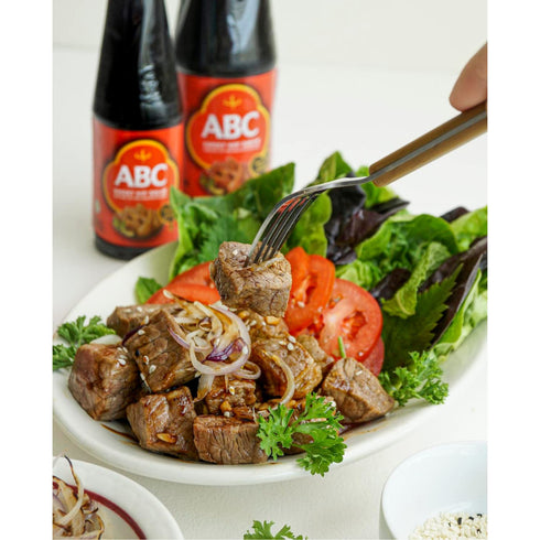 ABC Sweet Soy Sauce - 9.2 Fl Oz (2 Pack) – BBQ Marinade, Dip, Stir Fry - Vegan Black Dark Soy Glaze – Healthy and Authentic Indonesian Kecap Manis...