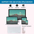 Bluetooth Keyboard and Mouse Combo,Rechargeable keyboard mouse combo,Ultra-Slim Portable Compact Wireless Mouse Keyboard Set for iPad/iPad Pro/iPa...