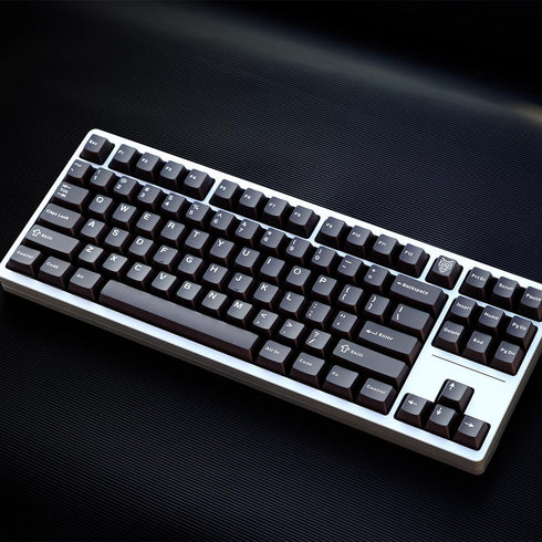 114 Keys PBT Doubleshot WOB Keycaps Cherry Profile Black Keycap Set Fit for 61/64/87 Cherry Mx Switches Mechanical Keyboard...