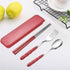 Travel Utensils Portable Silverware Cutlery Set Stainless Steel Reusable Flatware Portable Fork Spoon Chopsticks with Case for Camping Picnic Hiki...
