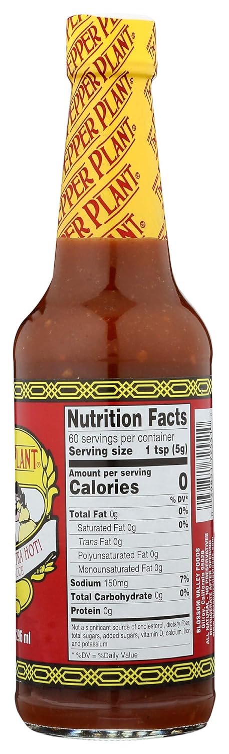 PEPPER PLANT Extra Hot Habanero Sauce, 10 FZ...