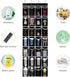 28 Pockets Over the Door Shoe Organzier, Hanging Shoe Organizer for Door Large Capacity Shoe Storage Bag with 4 Metal Hooks (Black-1Pack)...