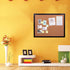 Black Cork Board Bulletin Board, 14.6"X 11" Cork Board, Oak Wood Finish Frame, Wall Mounted Cork Board for Office Home and School(Pins, Eye Bolts,...