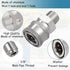 2 Sets NPT 3/8 Inch Pressure Washer Coupler Quick Connect Plug Stainless Steel Male and Female Quick Connect Fittings Pressure Washer Adapter Set ...