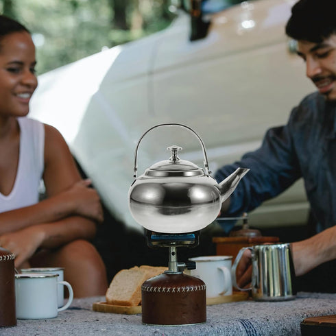 PRETYZOOM Stainless Steel Tea Pot with Infuser,Tea Kettle 16cm Stovetop Teapot Hot Water Pot Teapot Blooming and Loose Leaf Tea Maker Tea Brewer f...