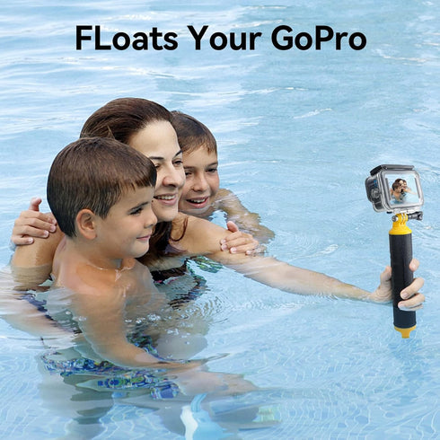 Floating Stick Floating Selfie Stick for GoPro Hero 12 11 10 9 8 7+ Series, DJI, Insta360 Most Action Cameras, Underwater Selfie Stick Suitable fo...