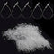 3" Plastic Fastener Clear Hang Tag Snap Lock Plastic Tag Fasteners Pin Security Loop for Retail Store Clothing Price Tag Pins (1000 Pcs)...