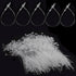 3" Plastic Fastener Clear Hang Tag Snap Lock Plastic Tag Fasteners Pin Security Loop for Retail Store Clothing Price Tag Pins (1000 Pcs)...
