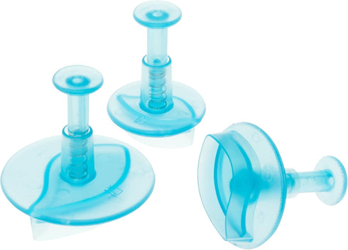 Ateco Leaf Sugar Paste Cutters with Plunger, Graduated 3 Piece Set...