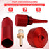 Extended Run Gas Cap with Brass Hose Fitting, Mess Free Oil Change Funnel, Magnetic Oil Dipstick Upgrade Red Aluminum for Honda EU3000i EU2000i EU...