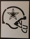 Reusable Sturdy Stencil Sheet Craft DIY Football Helmet 8.5" x 11" Custom Stencil...