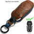 Leather Cover Key Fob Case Compatible with Ford Keyless Remote Control (B-Brown) …...