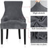 Lellen Velvet Stretch Wingback Chair Cover Slipcover - Reusable Protector Cover for Dining Room Banquet Home Decor etc Machine Washable Hand Washa...