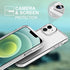 TENOC Phone Case Compatible with iPhone 12 Mini, Clear Case Non-Yellowing Protective Bumper Hard Back Cover for 5.4 Inch...