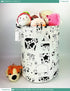 FANKANG Storage Basket, Nursery Hamper Canvas Laundry Basket Foldable with Waterproof PE Coating Large Storage Baskets for Kids Boys and Girls, Of...