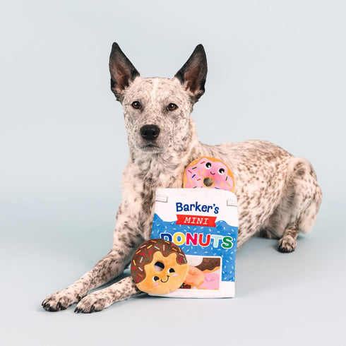 Fringe Studio Plush Dog Toy Set, Interactive Hide and Seek Play, Eat More Hole Foods, Pet Shop Collection (289235)...