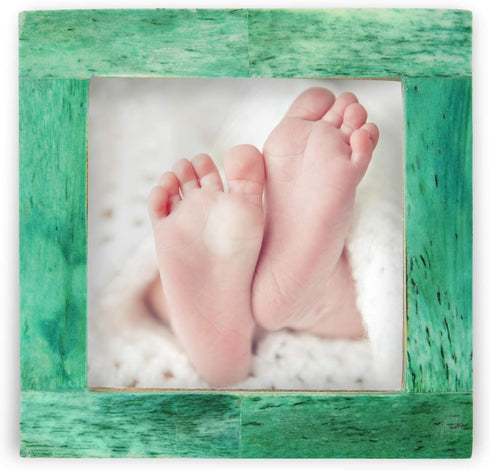 Green Bone Inlay Baby Picture Frames Set by Handicrafts Home...